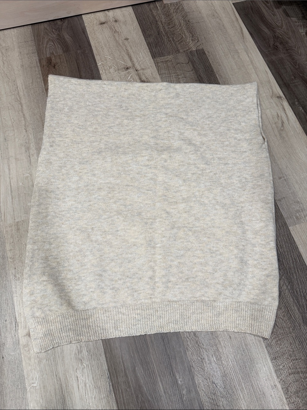 Women's Cream Knit poncho